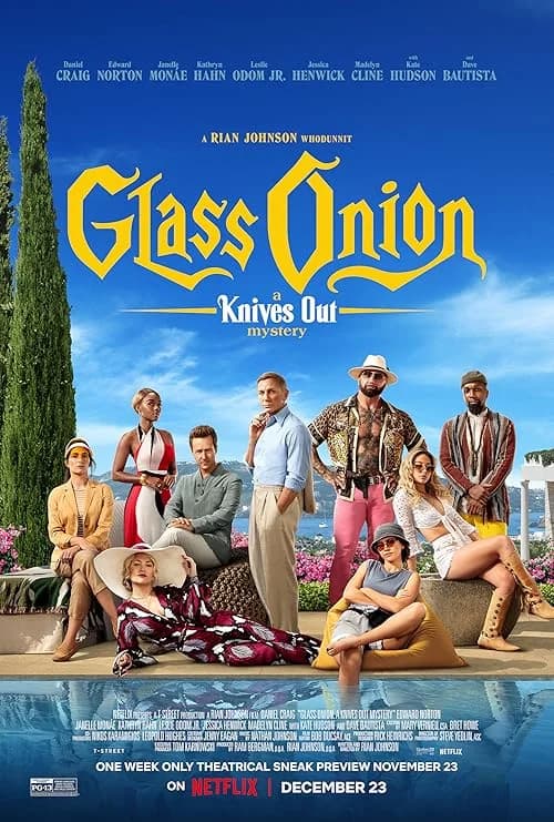 Glass Onion film posteri